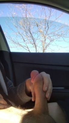 Jacking off in Public Parking Lot