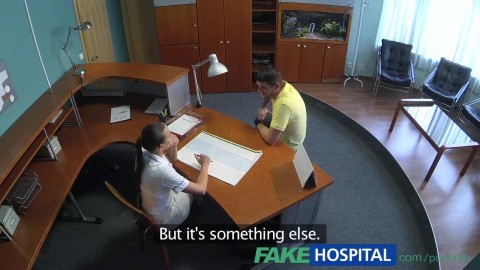 FakeHospital Sexy Nurse Heals Patient with Hard Office Sex