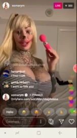 PAWG Whooty with Fake Breast in Ass on Instagram Live