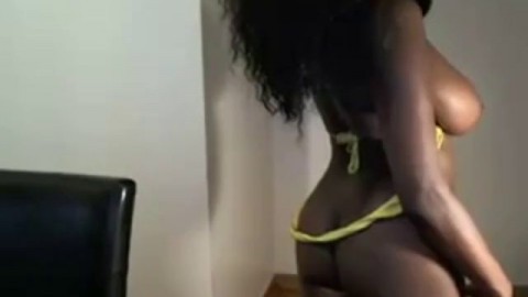 Black Cherry at it again Playing with her Pretty Black Pussy
