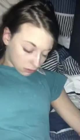 Skinny White Girl Eye Rolling Orgasm in Sleeper Truck, uploaded by anenofe