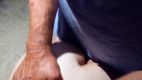 Girlfriend getting Anal from old Man at Porn Theater