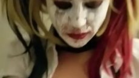 Harley Quinn / Krystal Clear Cosplay Blowjob