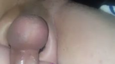 Cum inside her Pussy Close up