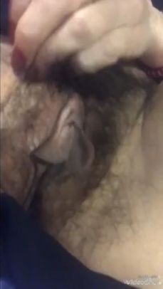 Real Russian Hooker Showing her Hairy Pussy and Big Wet Pussy Lips