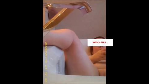 Hidden Masturbation (Orgasm in Bathtub)