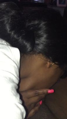Young Ebony Teen Sucking Dick