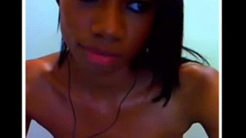 Sexy Ebony Teen Teasing on Cam, Free Amateur Porn Video 64 - Cam Porn
