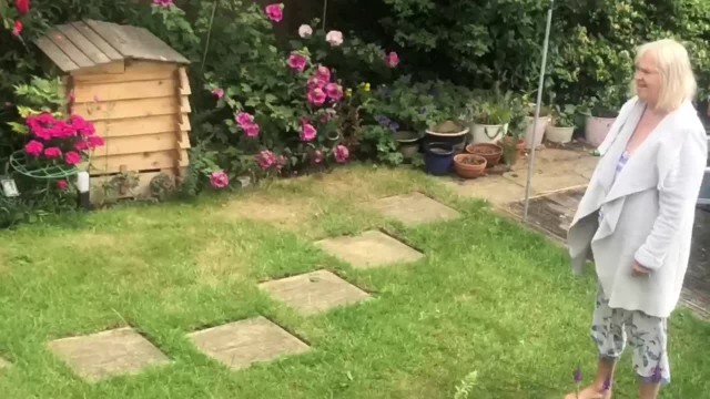 Neighbor Granny Big Tits (She Caught Me!)
