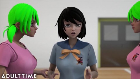 ADULT TIME Hentai Sex School - Giantess Teacher & Schoolgirl Bondage