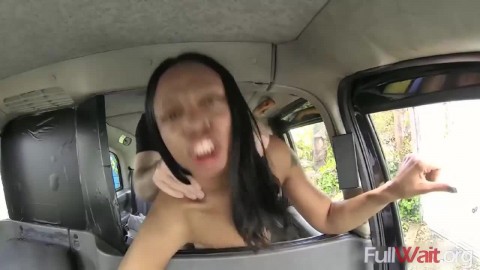 Lola Marie FAKE TAXi Naked Woman in London Taxi Swallows Drivers Spunk