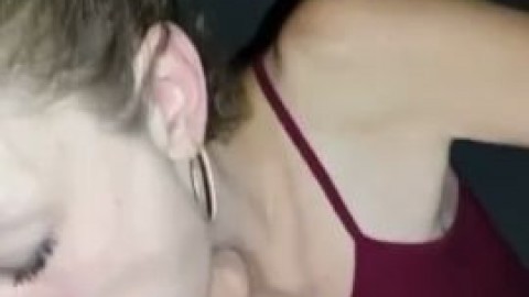 Sprayed her Throat with Cum so Hard I Shiver as she Drains every Drop