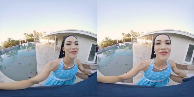 VRConk Outdoor Blowjob by the Pool VR Porn