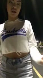 Thots Flashing Tits in Parking Lot