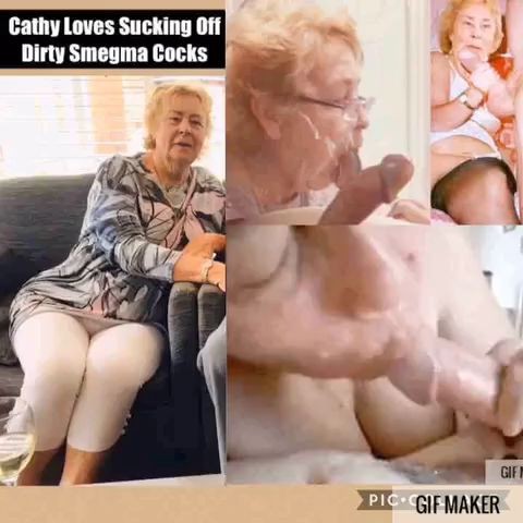 Cathy Cock Sucking U.K. Porn Slut Granny Loves Sucking off Strangers Smelly Cocks
