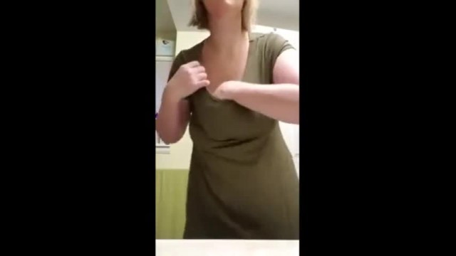 Floppy Braless Tits - No Bra Busty MILF Bouncing her Saggy Tits, uploaded by nowabre