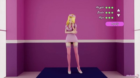 Nurse Minq - a Mini Giantess Growth / Breast Expansion Animation