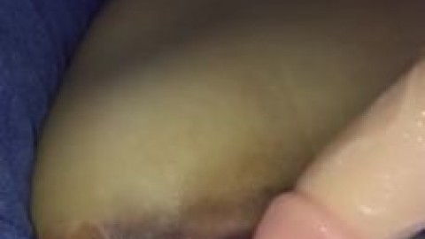 Dildoing Cum Filled Pussy