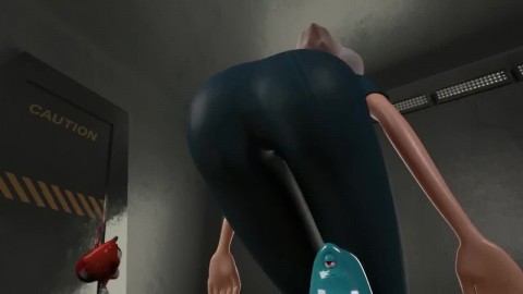 Giantess "butt Crush"! Cartoon 3D