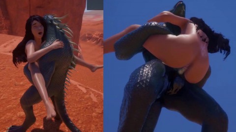 Human Reptile Porn - Furry Porn Animation - Lizard Fucks Woman - Wild Life, uploaded by  lestofesnd