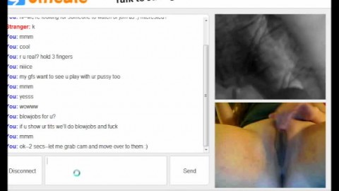 Shaved Meaty Pussy Lips Watches us on Omegle