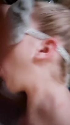 Deepthroat Gagging my Amateur Hungarian Teen Exgf Blindfolded Dont know when i Recorded