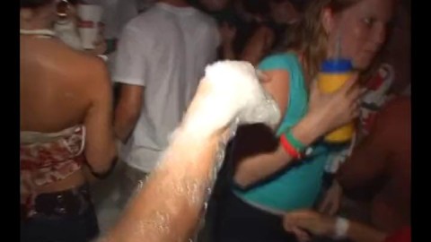 Spring Break Slut Gets Finger Fucked at Foam Party