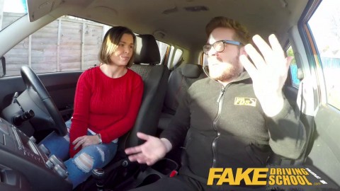 Fake Driving School Jealous Learner with Great Tits wants Hard Fucking