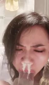 Cum In Her Nose