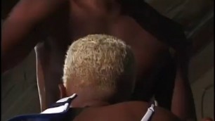 blonde ebony slut likes it rough HI