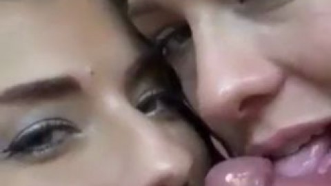 double blowjob from 2 sexy girls amatuer video