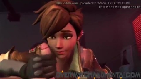 Overwatch hentai: Tracer suck and fuck