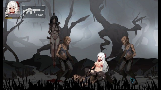 Hot pretty hentai girl in sex with monsters in exclusion zone shadow island game