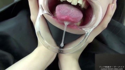 Throat Spit - Tongue saliva throat fetish, uploaded by Zoltony