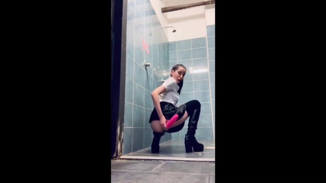 Paloma Public Gym Toilet Dildo Slut Play