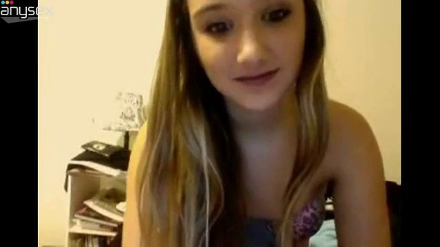 Lovely amateur teen flashes fresh pussy on webcam