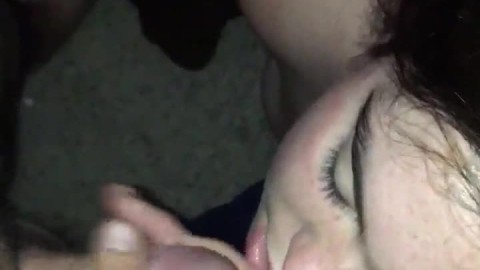 My chubby wife loves cum on her face