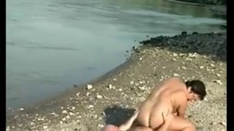 Fat And Hairy Granny Fucking By The Lake