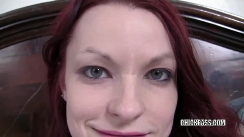Redhead wife Kajira is masturbating in a selfshot clip
