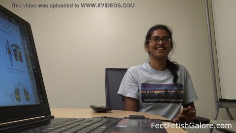 Indian Petite College Students Red Feet Soles Preview