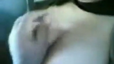 Desi - playing with gf boobs in car