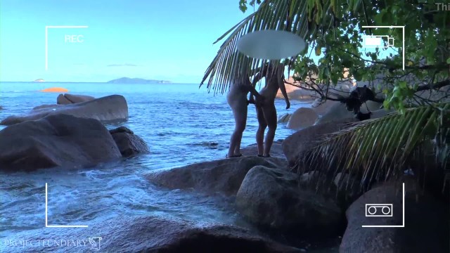 voyeur spy nude couple having sex on public beach - projectfiundiary