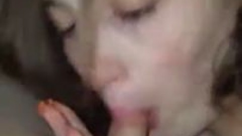 Surprise cum in her mouth