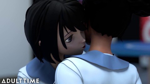 Interracial Anime Lesbians - Hentai Schoolgirls Interracial Lesbian Sex | Superb 3D Animation (Eng  Dubbed), uploaded by kpotiapa