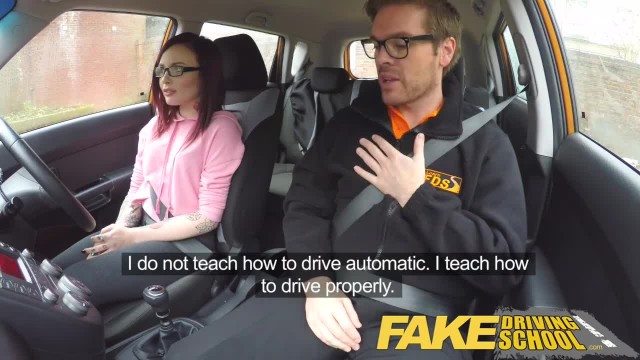 Fake Driving School 19yr old petite American student creampie lesson