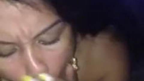 Indian sexy bhabi giving blowjob and eating cock