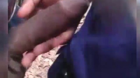 Desi Indian GF cock rubing & blowjob in Outdoor - .com