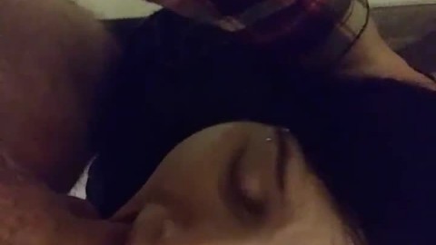 Cute pierced slut c. on Daddy's cock