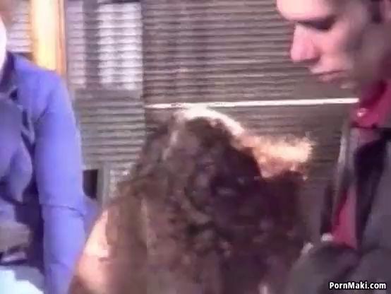 Hairy granny enjoys anal in group sex