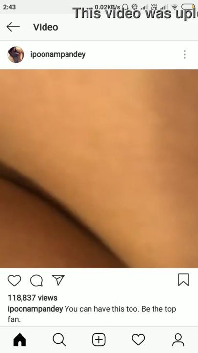 Poonam Pandey sex tape leaked in Instagram